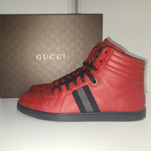 Authentic GUCCI Silverstone High-Top - Picture 1 of 5
